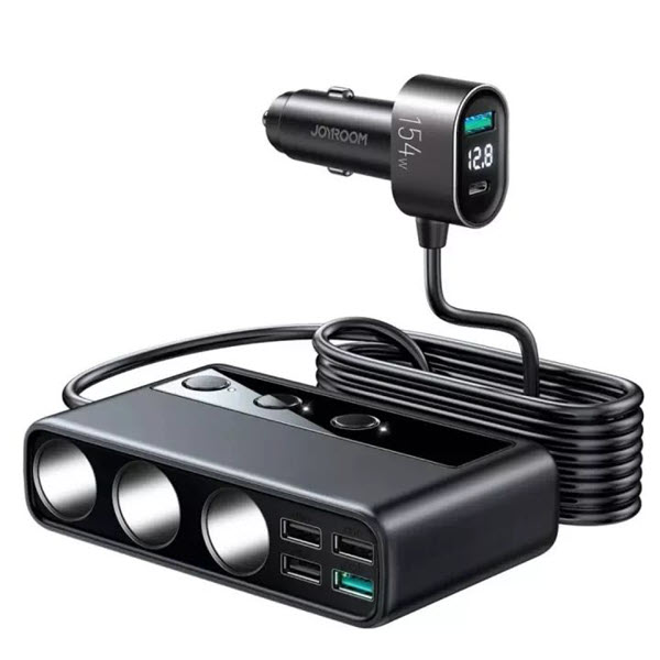 Joyroom 154W Multi-Port Fast Car Charger Cigarette Lighter Socket
